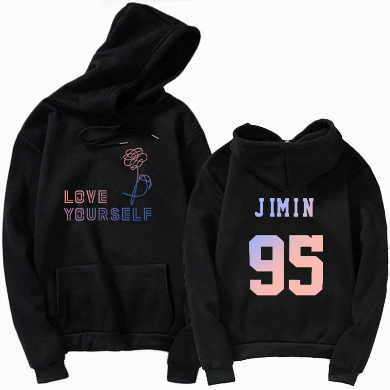 Koren, унисекс, худи, kpop, jung kook, толстовки, толстовка, KPOP, толстовка, XL, для повседневной носки, harajuku, kpop, худи - Цвет: hoodies black 95JIM