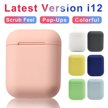 

i12 TWS Touch Key Mini Wireless Earphone Bluetooth 5.0 Headset Macaron Touch Pop-up Earbuds for for iphone Xiaomi For Huawei