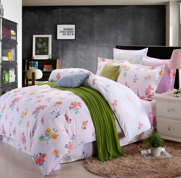 NTMY 09 Ultratex Home Textile Printed Multi Color Multi Sizes Comfortable Thicked Brushed Suede Bedding Sets Duvet Cover Bed Sh