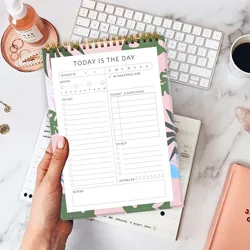 A5 – carnet de tâches à faire, planificateur, Agenda quotidien, Agenda non daté, couverture transparente, fournitures scolaires, de bureau 