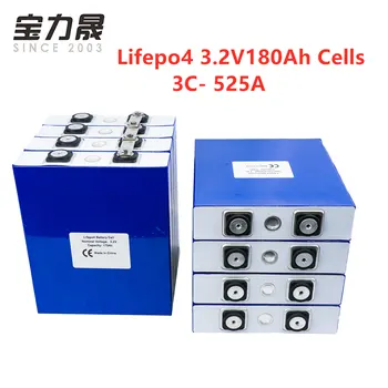 

8PCS 3.2V175Ah lifepo4 battery Lithium Iron Phosphate Cell Cycle 200AH 3C 500A Solar 24V 176Ah NOT 180Ah EU US TAX FREE