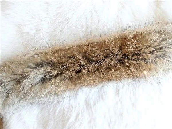 2024 100% Natural Real Thicken Rabbit Fur Trim Clothes Accessories Genuine Fur Strips For sweater Coat Hood Hat Diy Fluffy Trims 3