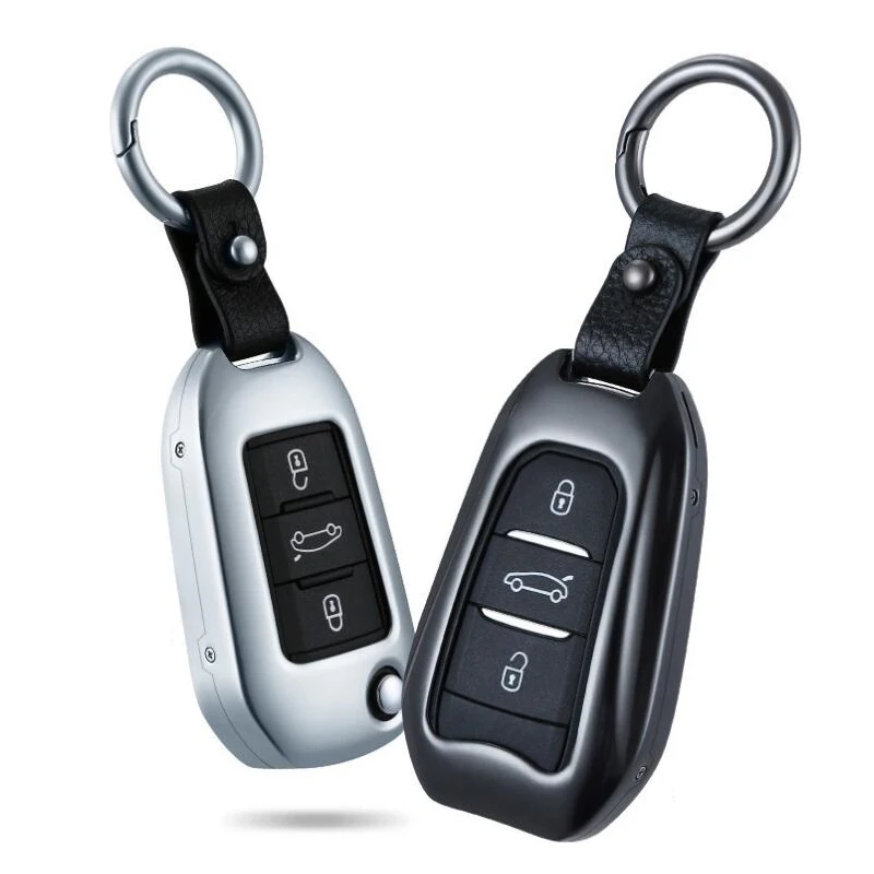 Чехол для автомобильного ключа из алюминиевого сплава чехол Peugeot Citroen C2 C6 207 307 308 408