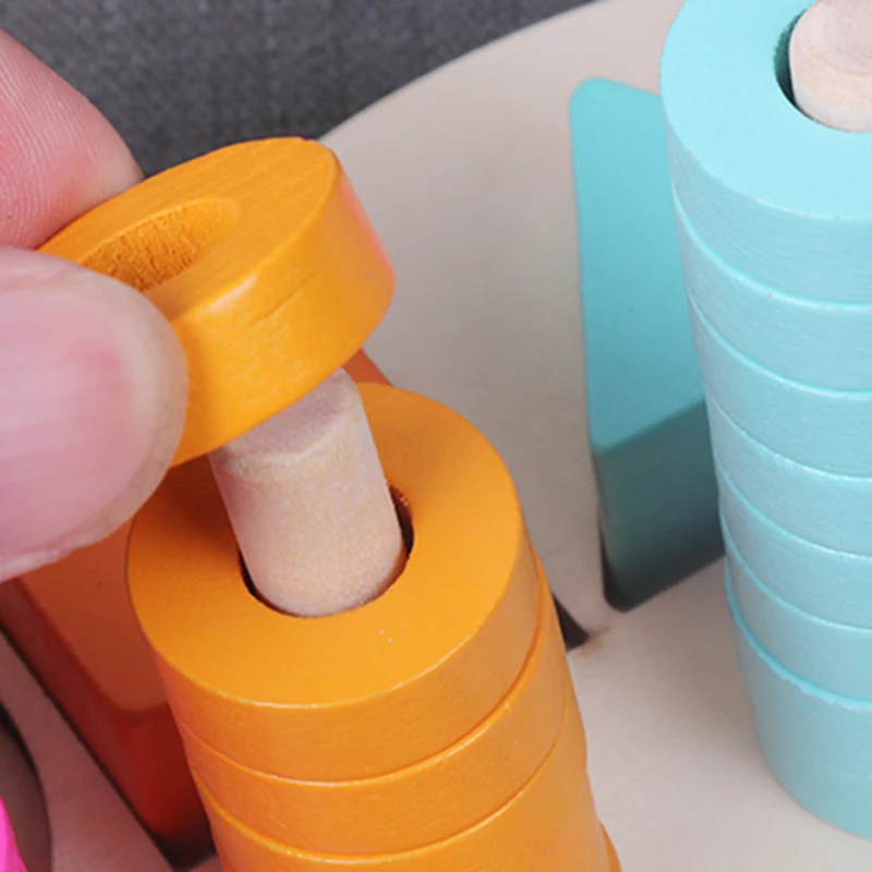 Детская деревянная материалы montessori учиться считать номера, соответствующие цифровой Форма матч раннего образования обучающая Математика игрушки d