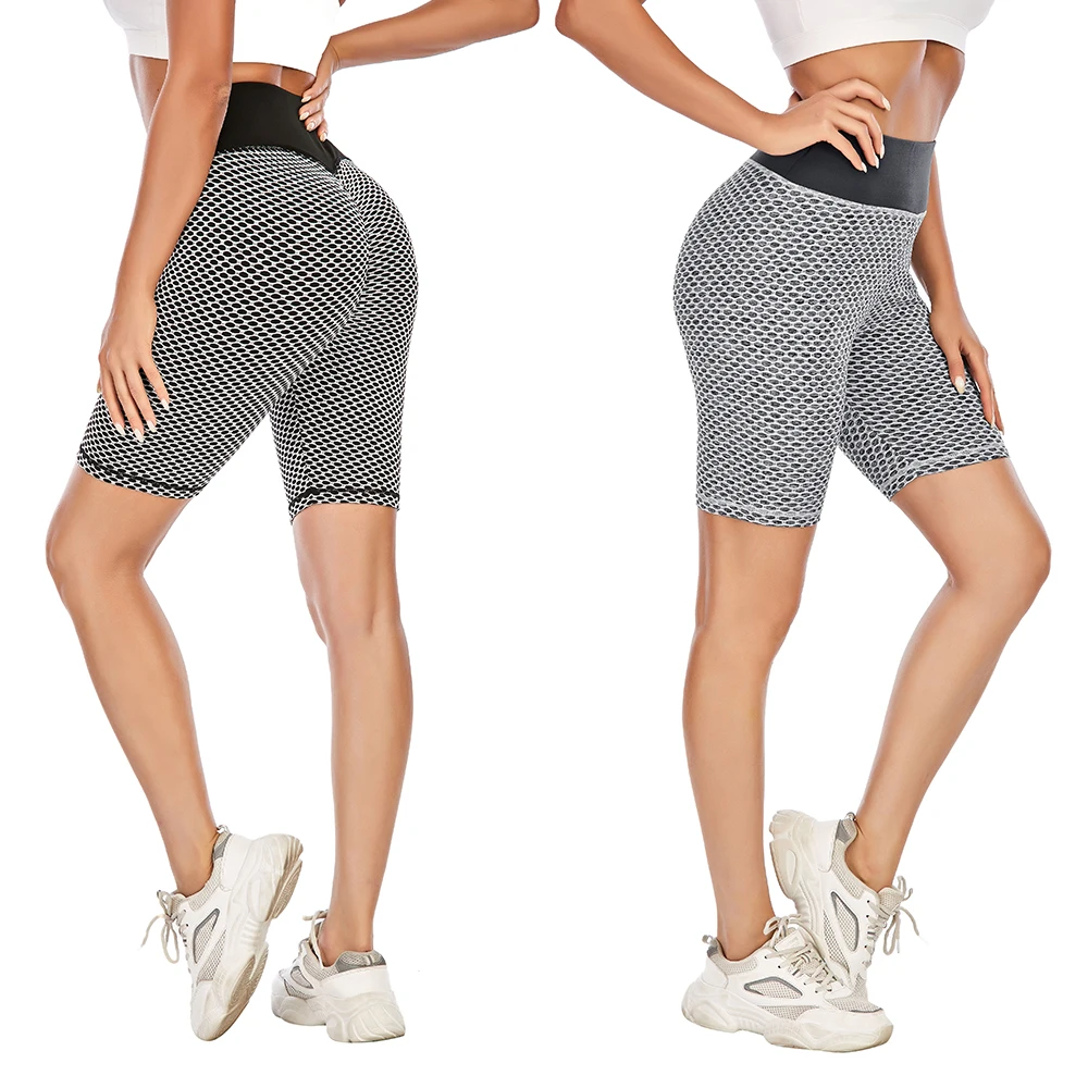 

Women's Butt Lifting Anti-Cellulite Sexy Leggings High Waisted Workout Tummy Control Textured Booty Tights