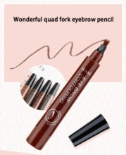Eyebrow pen waterproof fork tip eyebrow pen tattoo pen lasting professional fine sketch eyebrow pen Eyebrow pen waterproof fork tip eyebrow pen tattoo pen lasting professional fine sketch eyebrow pen