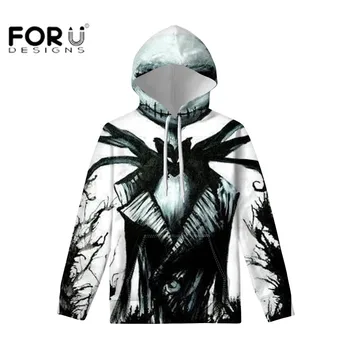 

FORUDESIGNS Oversized Hoodies Sweatshirt Man Streetwear Skull Print Hoodie Men Fashion Clothes Unisex Sweatshirt Hoodie Sport