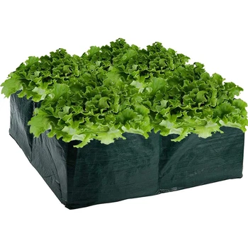 

Grow Bags Non-Woven Fabric 4 Grids Garden Bed Rectangle Planting Container Grow Bags Fabric Planter Pot For Plants Nursery Pot