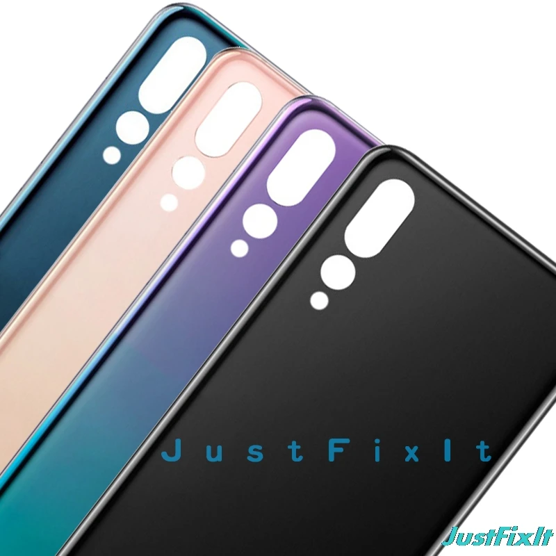 С объективом камеры для huawei P20 Pro Задняя стеклянная крышка батареи задняя дверь Корпус чехол панель для huawei P20 Pro Задняя стеклянная крышка