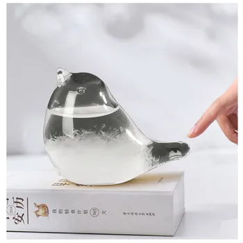 

Hot New Crystal Transparent Storm Glass Bottle Barometer Bottles Weather Forecast Stylish Desktop Water Drop Weather Station