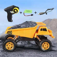 29,5 см 9 км/ч 1:18 RC грузовик 4WD с дистанционным управлением самосвал имитационная Инженерная техника радиоуправляемые строительные самосвал игрушки