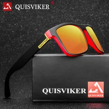 QUISVIKER nuevo 2019 gafas de sol polarizadas gafas de sol para hombres y mujeres gafas cuadradas para hombres gafas de conducción Retro Vintage UV400