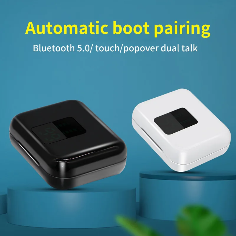 Bluetooth наушники высокого качества J4 Беспроводной светодиодный экран Bluetooth 5,0 сенсорная кнопка беспроводная гарнитура IPX65 водонепроницаемые наушники