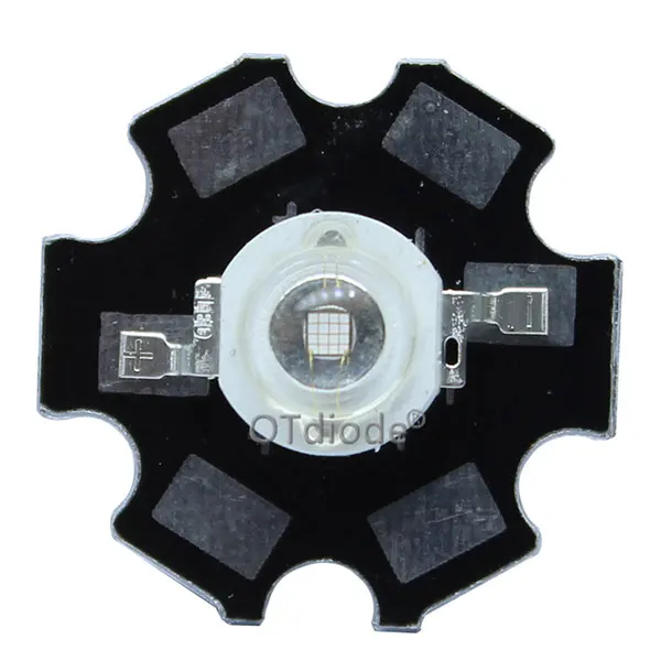 Led On 20mm PCB 3W High Power LED Diodes UV Purple Light Chip 365nm 385nm 395nm 400nm 405nm 430nm for Nail Dryer Currency Identification DIY - Испускаемый цвет: Led On 20mm PCB
