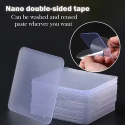 Ruban adhésif Double face Super collant PVC Nano Transparent sans Trace, acrylique réutilisable, imperméable, fournitures pour la maison 