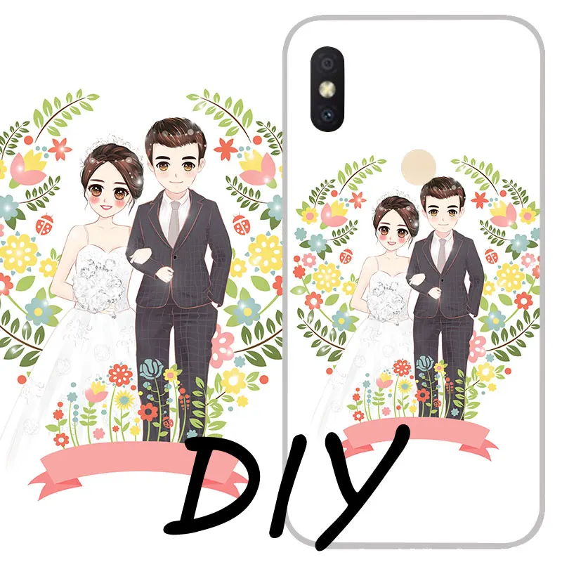 Custom Silicon Personalized Phone Case For Xiaomi Mi 5X 6X 8 9 SE DIY CC9 F1 Note 3 Mix2 Customized Design TPU Cover |