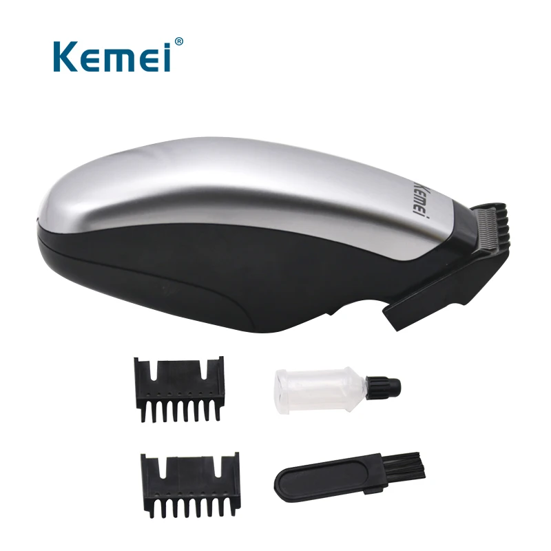 KEIMEI, мужские машинки для стрижки волос, триммер, грумер, беспроводной комплект для самостоятельной стрижки, стильные ножницы из нержавеющей стали dfdf - Цвет: black