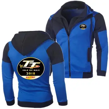 

2019 Winter Fashion Isle of Man TT Hoodie Men Zipper Cardigan fashion F1 Hoodie Sweatshirts Casual Coat Tops