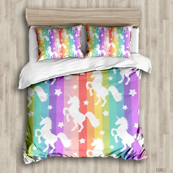 

Painted ponies Duvet Cover Sets custom Bed Linens Bedding Sets with Pillowcase king Size Bedclothes Comforter Covers