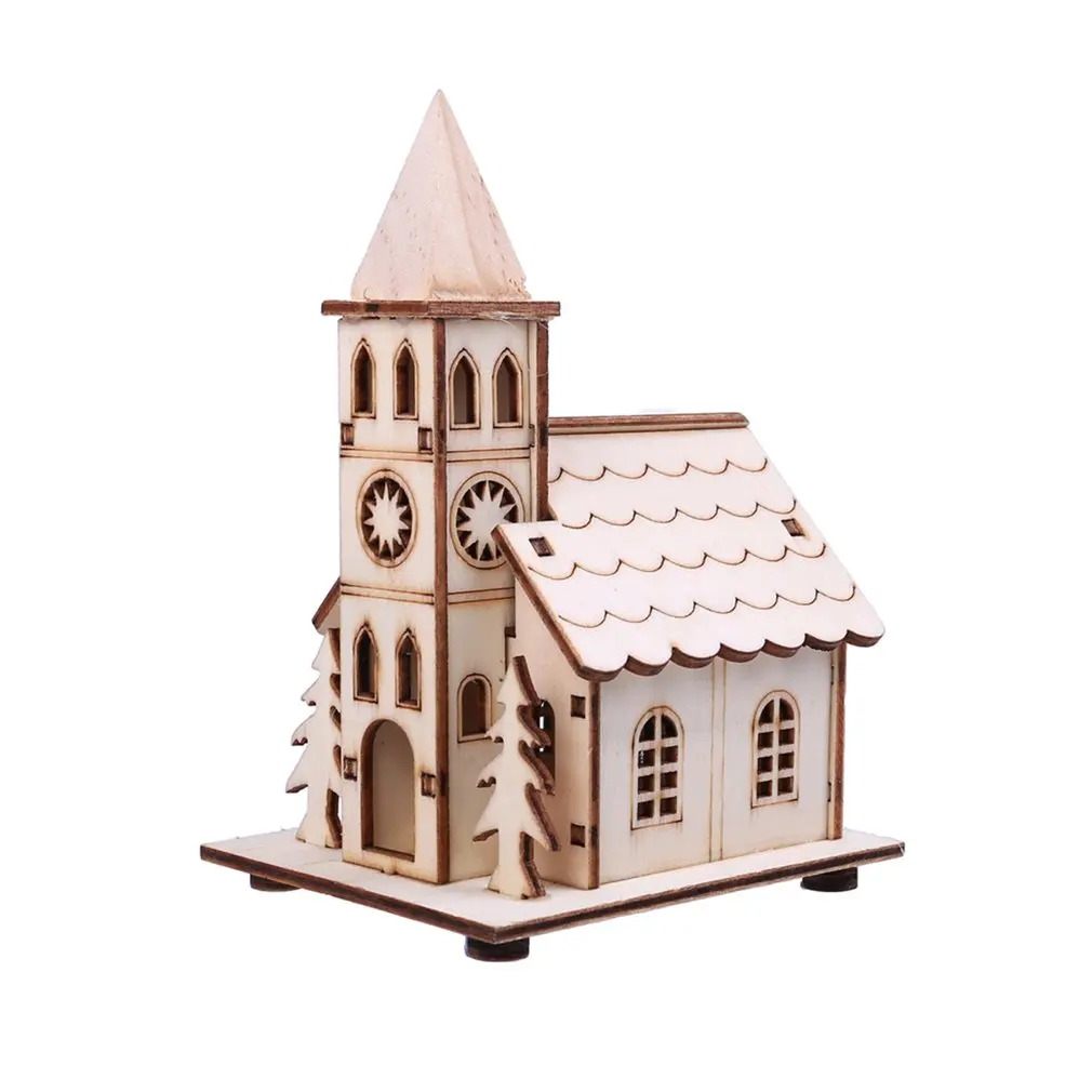 Christmas glowing cabin baubles Christmas warmer small house ornaments Christmas decoration ornaments