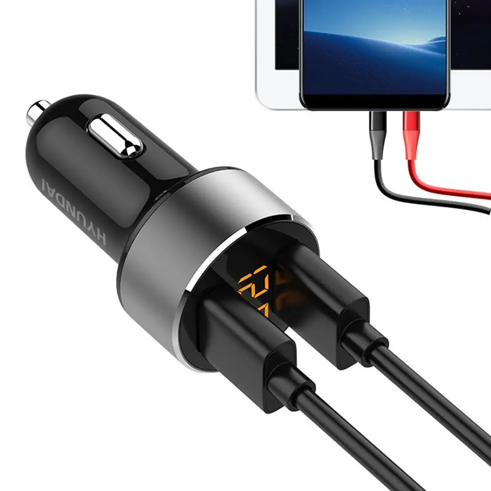 Современное автомобильное зарядное устройство 3.6A Dual Usb быстрая зарядка автомобильного прикуривателя Автомобильное зарядное устройство Интеллектуальная защита от перенапряжения