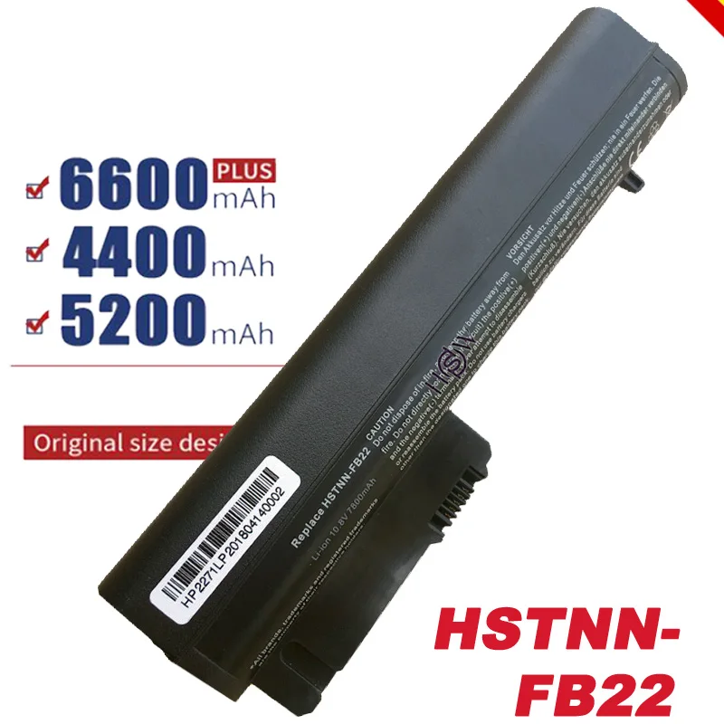 Аккумулятор 7800 мАч для HP COMPAQ 2533t EliteBook 2530p 2540p Business Notebook 2510p nc2400 HSTNN-XB22 RW556AA бесплатно