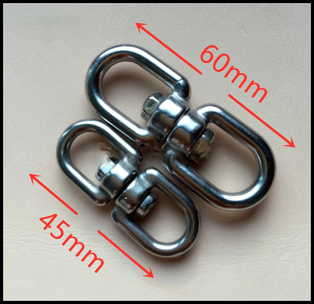 

2Pcs Falconry Assistance Bearing Swivel Ring 45mm 60mm For Saker Falcon Eagle Hawk Carve Rotating Splayed Ring