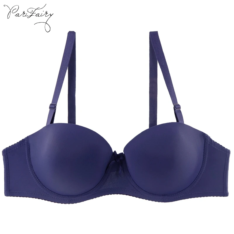  PariFairy Sexy Demi Bra with Silicon Band Half Cup Sexy Lingerie Top Push Up Bras for Women Underwe