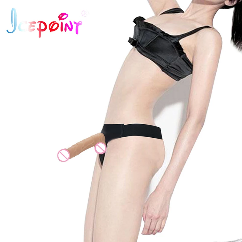ICEPOINT 21*4cm Sex Toys for Lesbian Gay Strap On Dildos Pants for Big Dildo Penis Adult Game Wearable Strapon Penis Panties
