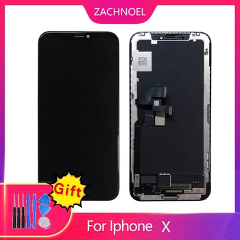 

AAA+++ for IPhone X OLED with 3D Touch Digitizer Assembly No Dead Pixel LCD Screen Replacement Display for IPhoneX LCD with Gift