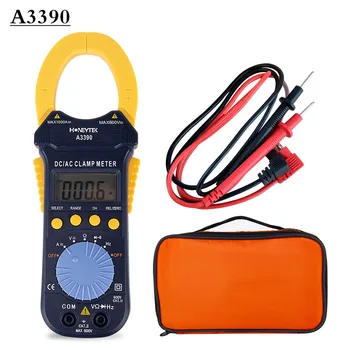 

New A3390 Digital Current Clamp Meter Multimeter Auto Range Voltage 400mV ~600V Current 400A~1000A With Bag Wires for Tester