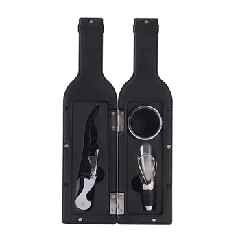 

Three-Piece Small Wine Bottle Wine Corkscrew Wine Tool Box Wine Opener Set Wine Bottle Shaped Wine Accessory Gift