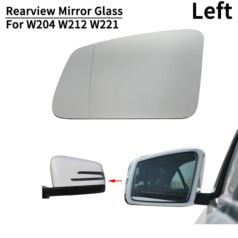 Car Door Side Heated Wing Antifog Heated Rearview Mirror Glass For