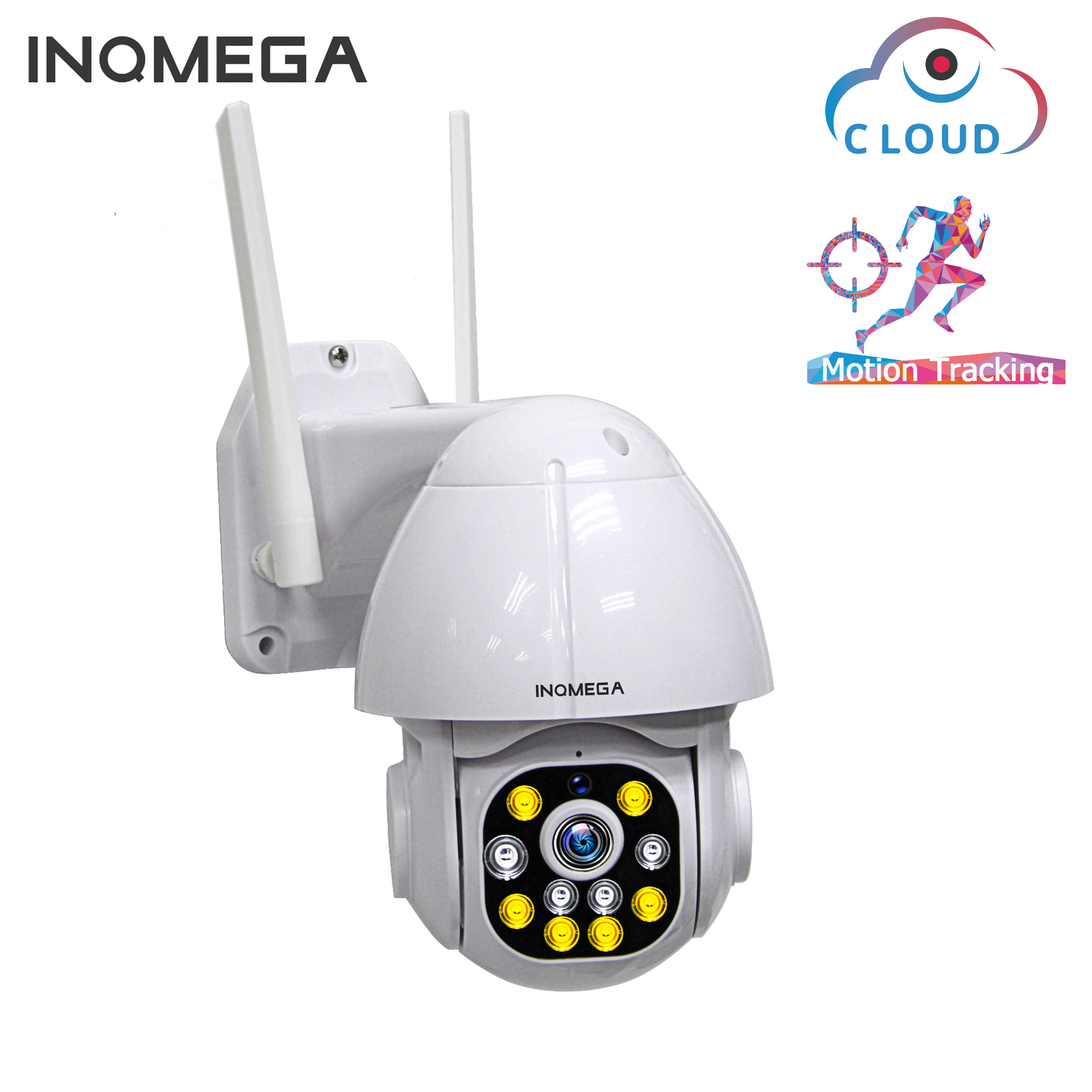 Камера видеонаблюдения INQMEGA Беспроводная купольная камера 1 5 дюйма 1080P PTZ Wi-Fi
