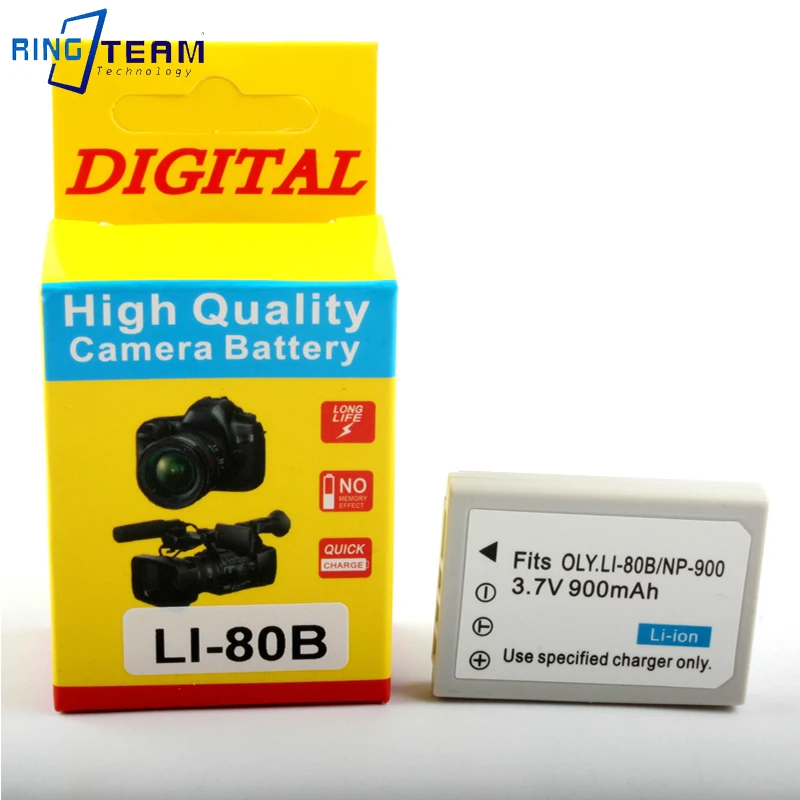 Pacchetto Digitale Della Batteria Di Np-900 / Li-80B Per Le Macchine Fotografiche Vivitar Vivicam 3830 3945S 5340S...