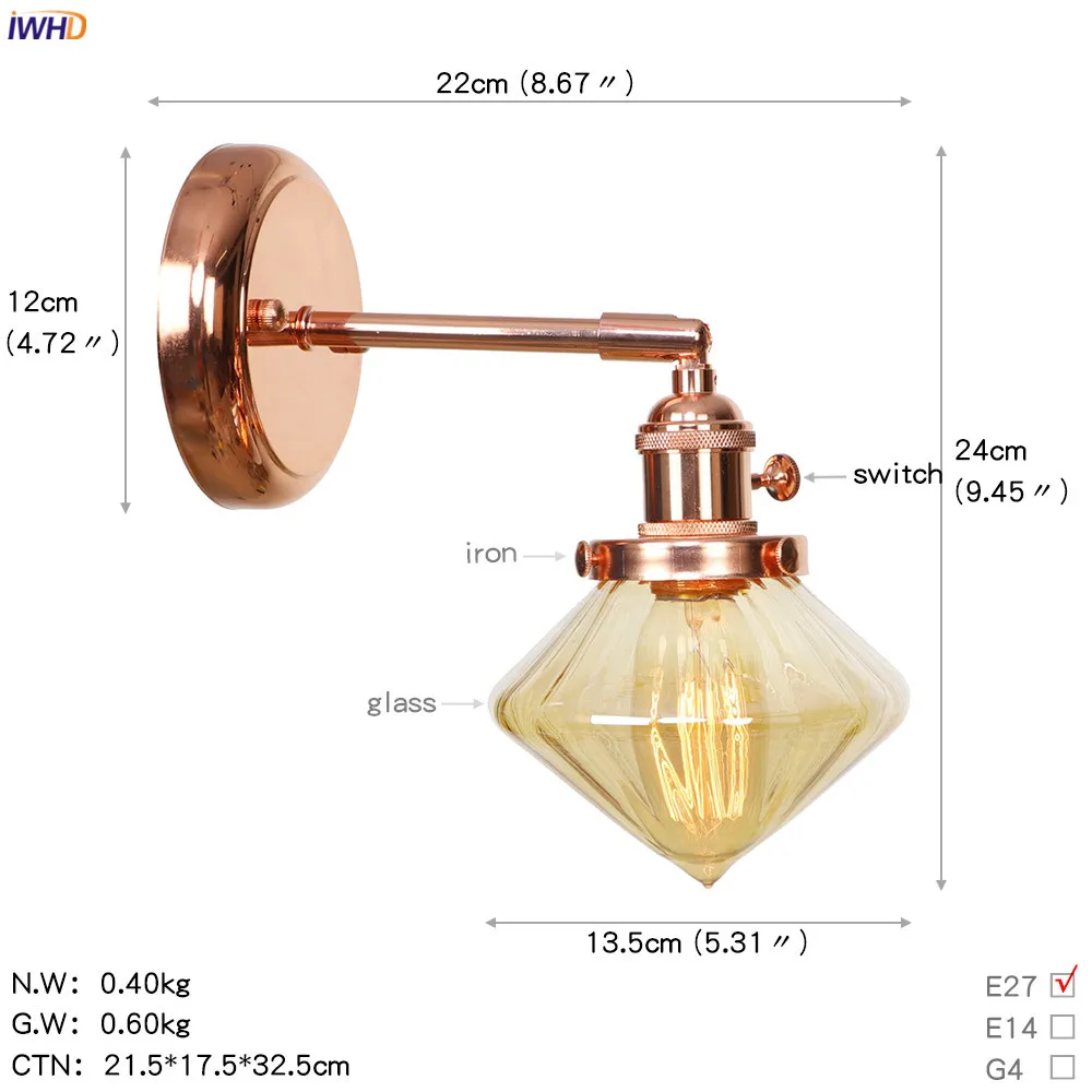 BA322玫瑰金+琥珀罩  尺寸图英文版