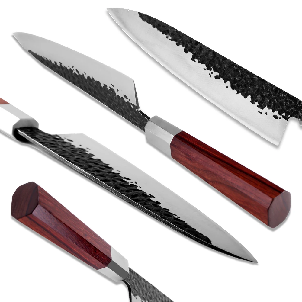 Нож шеф-повара из высокоуглеродистой стали XITUO японский кухонный нож ручной работы кованый острый нож для нарезки Кливер kimitsuke Gyuto кухонные инструменты