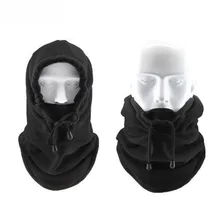 Зимняя теплая шапка с маской, тактическая Лыжная маска для лица, ветрозащитная флисовая шапка с капюшоном, Спортивная маска, ветрозащитная теплая шапка для мужчин и женщин