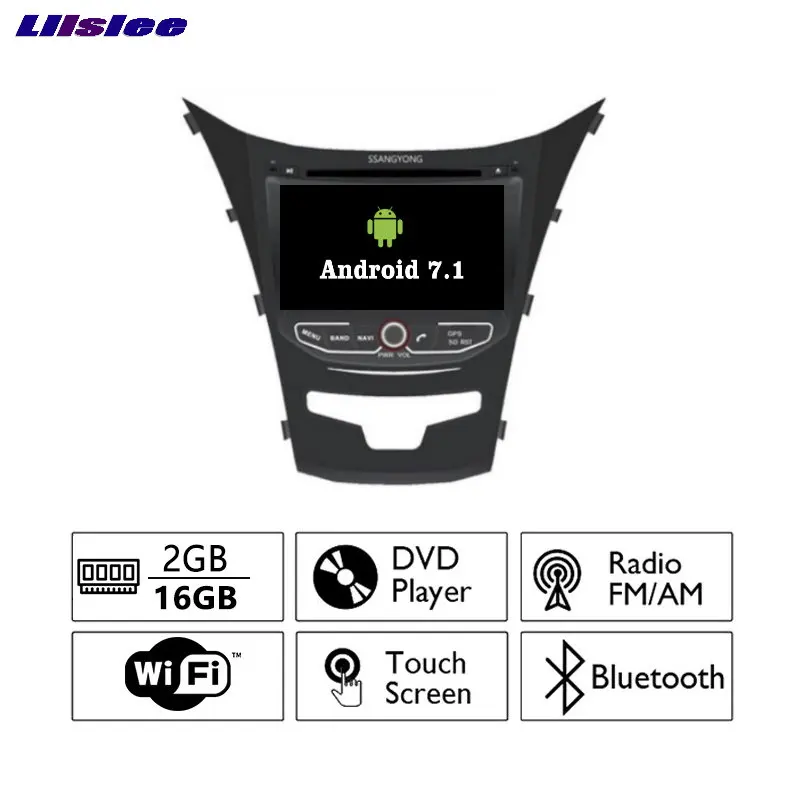 Liislee Android 7 1 2G RAM для автомобиля SsangYong Korando Радио Аудио Видео Мультимедиа DVD плеер WIFI