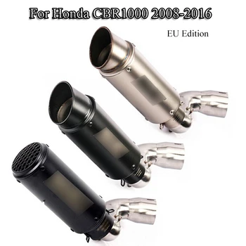 

For Honda CBR1000RR 2008-2016 Exhaust Muffler Pipe 51mm Motorcycle Mid Link Pipe Tips Muffler CBR1000RR EU Edition Bike Modified