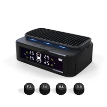 Система контроля давления в шинах TPMS с 4X беспроводными внешними датчиками, датчик солнечного давления в шинах, детектор в реальном времени