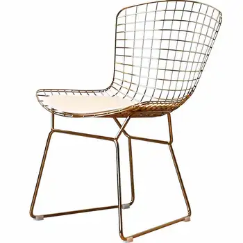 

Nordic Computer Chair Office Personality Fashion Wire Chair Backrest Casual Modern Minimalist Hollow Creative Restaurant Dining