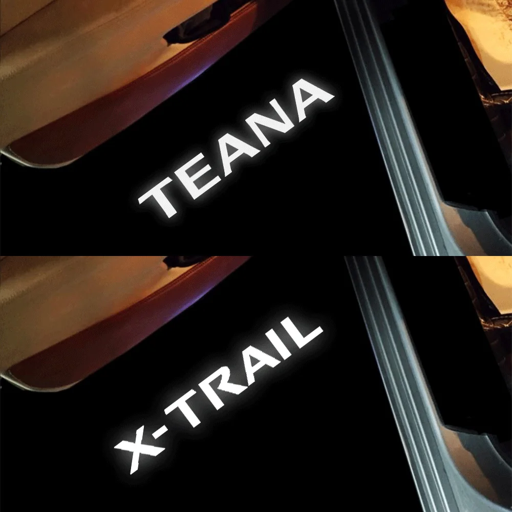 2 светодиодный т. Светодиодные Автомобильные дверные лампы для Nissan Teana J31 X-trail T30 T31