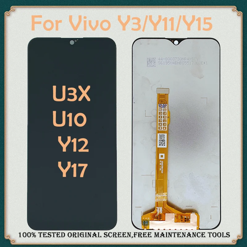 

6.35"Original 100%Test LCD For Vivo Y3 Y11 Y12 Y15 Y17 LCD DIsplay Touch Screen For Vivo U3X U10 Digitizer Assembly Replacement