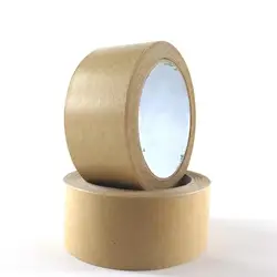 Ruban de scellage Kraft sans eau, 45MM x 25M, haute viscosité, pour emballage, pour impression, cadre Photo 