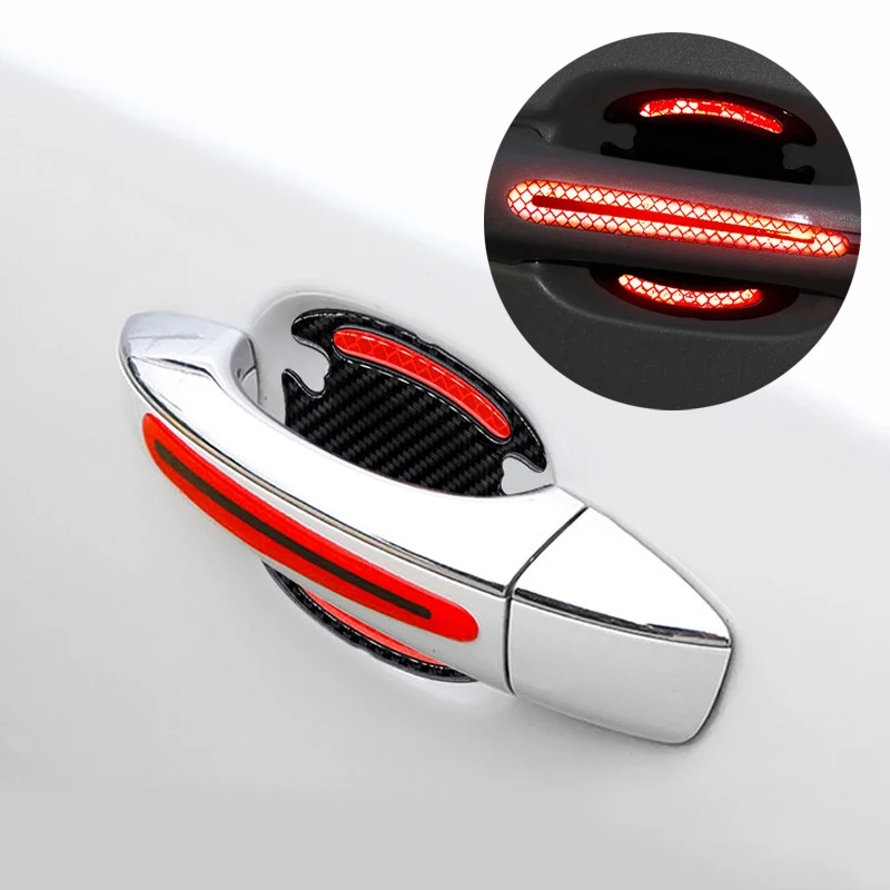 

Universal Reflective Car Door Handle Scratches Protective Protector Strips Handle Protection Sticker