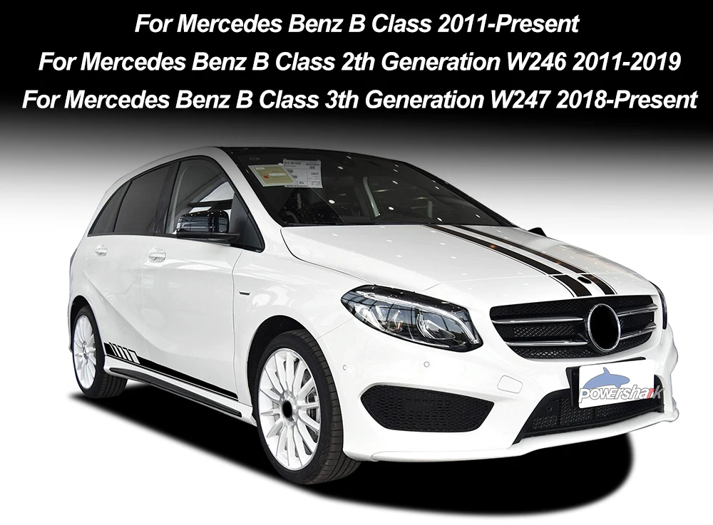 Edition 1 Amg Auto Haube Motorhaube Linie Aufkleber Tur Side Stripes Rock Aufkleber Fur Mercedes Benz B Klasse W246 W247 B180 Zubehor Car Stickers Aliexpress