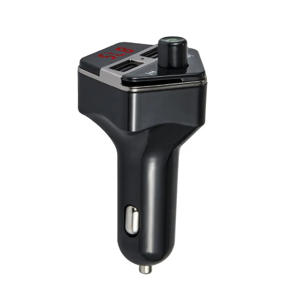 Мини Автомобильный MP3 Hansfree fm-передатчик 3.1A два порта USB зарядное устройство музыкальный плеер Поддержка TF карта u-диск