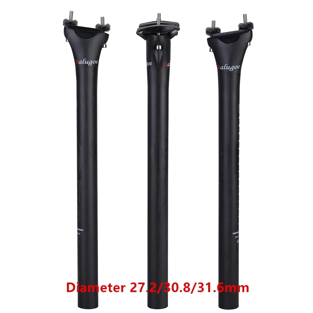 Full Carbon Fiber Bicycle Nano Seat Tube Straight UD Matte Seatpost