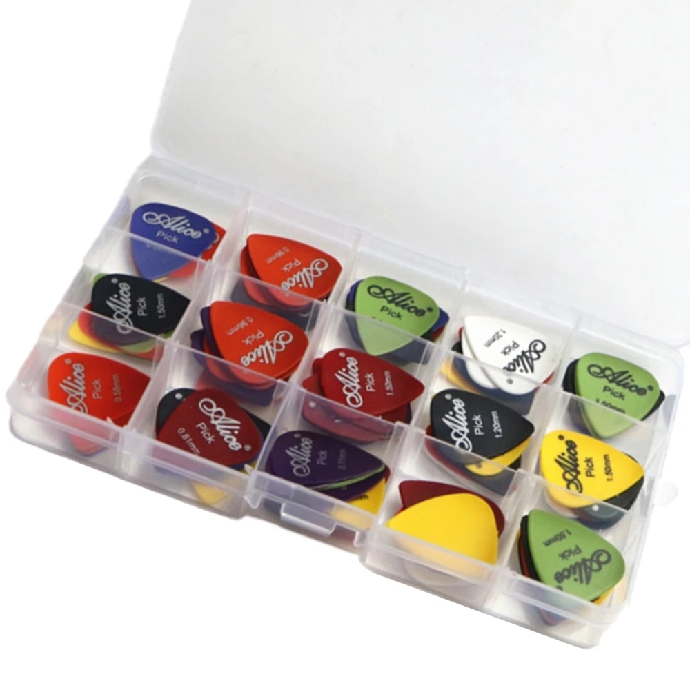 Guitar Picks 24/30/40/50pcs Acoustic Electric Bass Thickness Mix 0.58-1.5